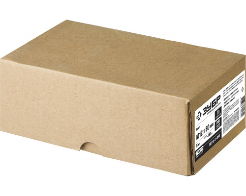 Винт DIN 912, М12x80 мм, 5 кг (60 шт.), кл. пр. 8.8, оцинкованный, ЗУБР