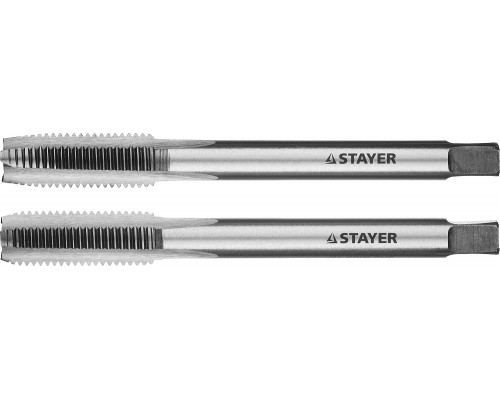 STAYER M8х1.0, комплект метчиков, 2 шт