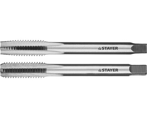 STAYER M8х1.25, комплект метчиков, 2 шт