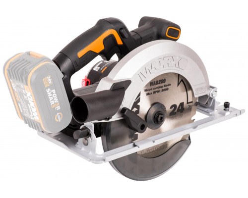 Циркулярная пила аккумуляторная бесщеточная WORX WX520.9, 20В 190 мм, без АКБ и ЗУ, коробка