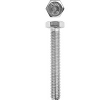 Болт ГОСТ 7798-70, M12 x 90 мм, 5 кг, кл. пр. 5.8, оцинкованный, ЗУБР