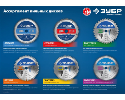 ЗУБР Быстрорез, 210 x 30 мм, 24Т, пильный диск по дереву, Профессионал (36901-210-30-24)