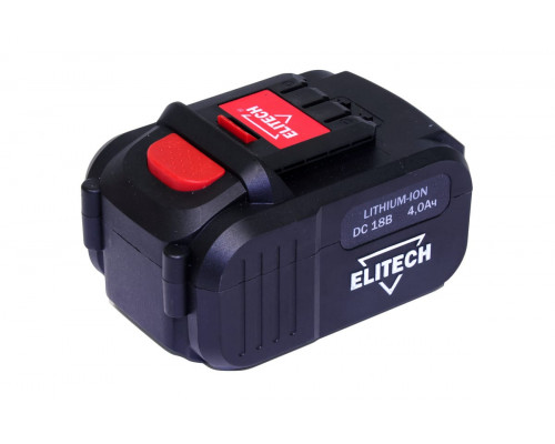 ELITECH ПА 18БЛМ Перфоратор акк б\щет,SDS+,18В,1х4.0Ач,Li-ion,3реж,1.7Дж,0-4500у\м,2.8кг,чем,подсвет
