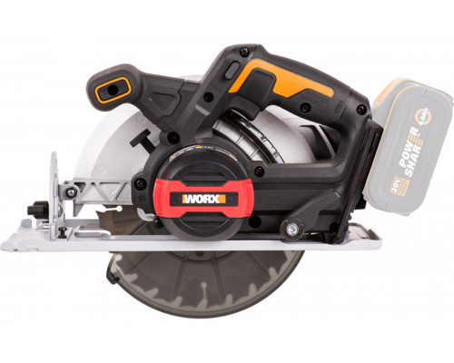 Циркулярная пила аккумуляторная бесщеточная WORX WX520.9, 20В 190 мм, без АКБ и ЗУ, коробка