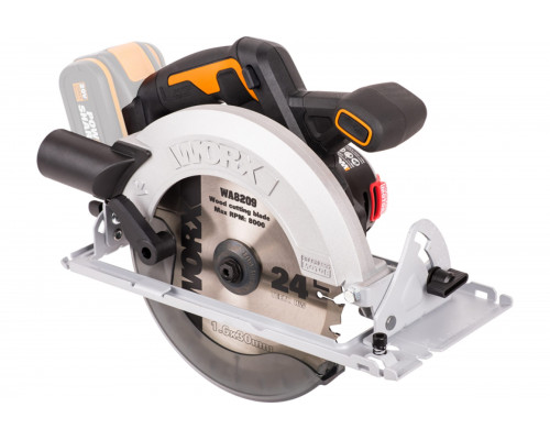 Циркулярная пила аккумуляторная бесщеточная WORX WX520.9, 20В 190 мм, без АКБ и ЗУ, коробка