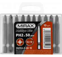 Биты MIRAX PH 2, 50 мм, 10 шт