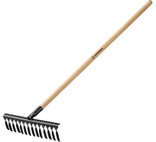 Садовые грабли GRINDA GS-14 WOOD 445 х 95 х 1300 мм 14 витых зубцов деревянный черенок