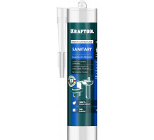 Санитарный силиконовый герметик KRAFTOOL Sanitary 300 мл белый