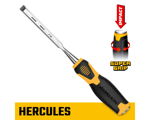 STAYER HERCULES стамеска-долото с двухкомпонентной рукояткой, 6 мм