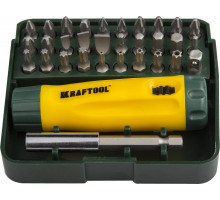 KRAFTOOL Kompakt-32 набор: реверсивная отвертка с насадками 32 шт