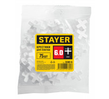 STAYER 6мм крестики для плитки, 75шт