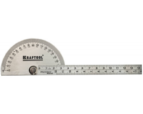 KRAFTOOL Protractor 145мм транспортир из нержавеющей стали