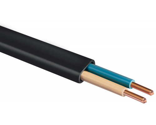 ЗУБР ВВГ-Пнг(А)-LS 2x1.5 mm2 кабель силовой 50 м, ГОСТ 31996-2012