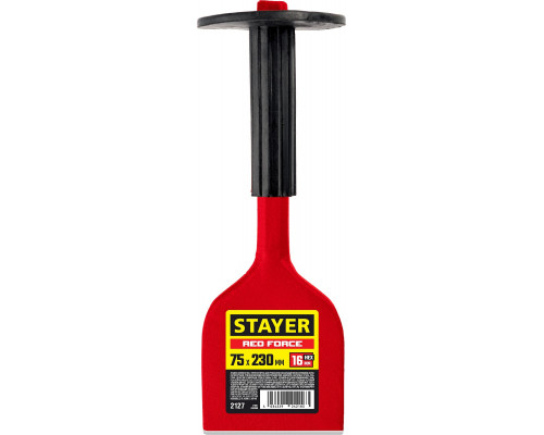 STAYER Red Force зубило-конопатка с протектором, 75х230 мм