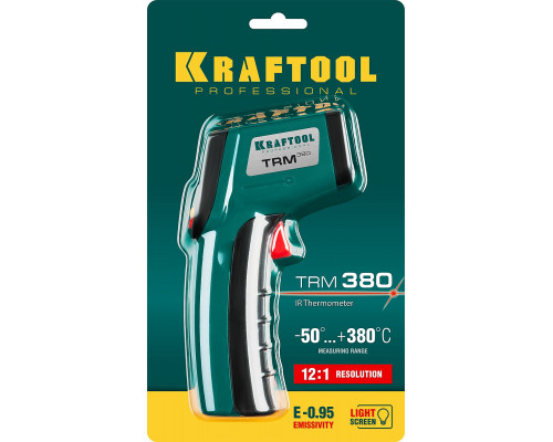 Пирометр инфракрасный TRM-380, KRAFTOOL 45707-380, -50°С +380°С