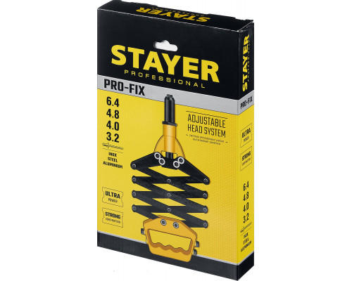 STAYER PRO-FIX заклепочник рычажно-складной