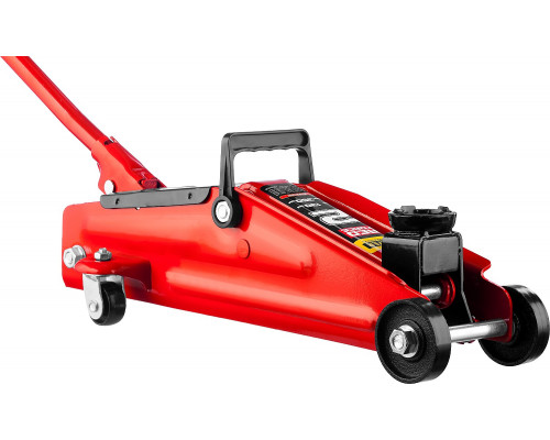 STAYER R-28 2т 130-350мм подкатной домкрат для легковых а/м в кейсе, RED FORCE