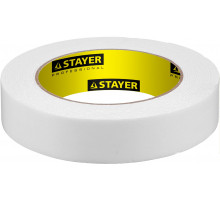 Двухсторонняя клейкая лента на вспененной основе, STAYER Professional 12231-25-05, белая, 25мм х 5м