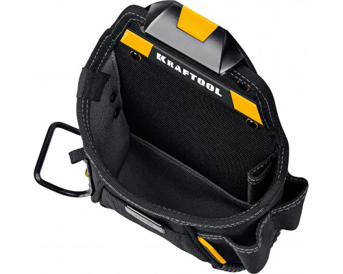 KRAFTOOL KP-6 с быстросъёмным креплением FastClip, 6 карманов и петель, 240 х 250 мм, поясная сумка (38775)