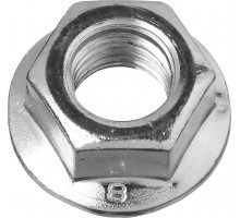 Гайка DIN 6923 с фланцем, M12, 5 кг, кл. пр. 6, оцинкованная, ЗУБР