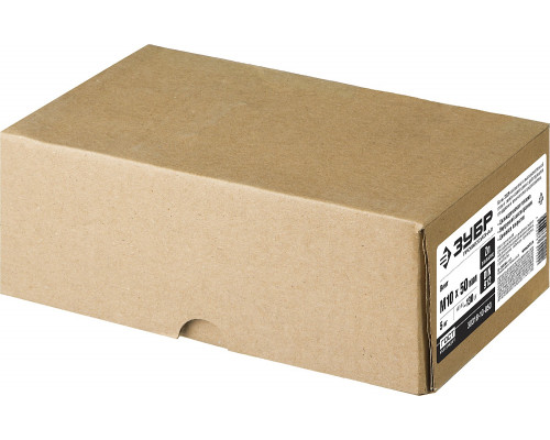Винт DIN 912, М10x50 мм, 5 кг (130 шт.), кл. пр. 8.8, оцинкованный, ЗУБР