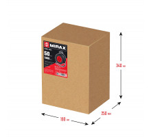 MIRAX ПВС, 2 х 0.75 мм2, 50 м, 1300 Вт, удлинитель на катушке (55052-50)