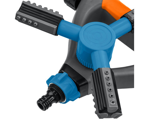 GRINDA PROLine RR-Pro, 250 м2 полив, на подставке с колёсиками, 3 профессиональных сопла, распылитель круговой
