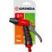 GRINDA T-R, плавная регулировка, курок сзади, пистолет поливочный, пластиковый с TPR
