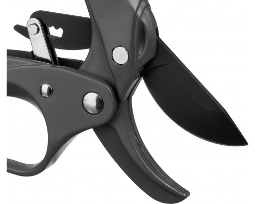 Контактный секатор GRINDA PROLine P-33 200 мм с храповым механизмом с алюминиевыми рукоятками с эфесом