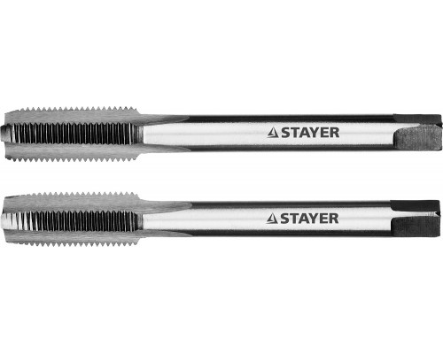 STAYER M10х1, комплект метчиков, 2 шт