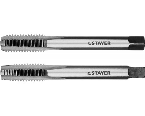 STAYER M10х1.5, комплект метчиков, 2 шт