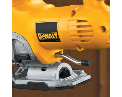 Лобзик с верхней рукояткой DeWalt DW331KT-QS 701 Вт, маятник, 130 мм, 0-3100 ход/мин, плавный пуск. НОВИНКА!