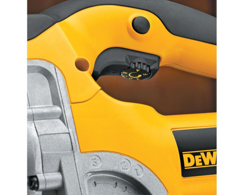 Лобзик с верхней рукояткой DeWalt DW331KT-QS 701 Вт, маятник, 130 мм, 0-3100 ход/мин, плавный пуск. НОВИНКА!