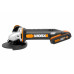 Угловая шлифмашина аккумуляторная WORX WX803, 20В, 125 мм, 1*2,0Ач + 1*4,0 Ач, кейс