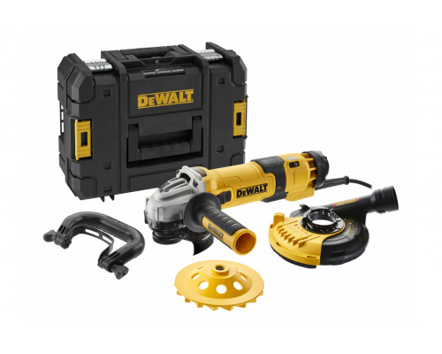 DeWalt УШМ 1500Вт 125мм, компл. д/шлифования DWE4257KT-QS