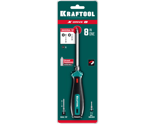 Универсальная переставная отвертка KRAFTOOL Universal-8