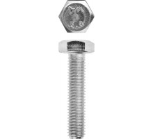 Болт ГОСТ 7798-70, M10 x 45 мм, 5 кг, кл. пр. 5.8, оцинкованный, ЗУБР