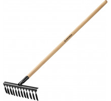 Садовые грабли GRINDA GS-12 WOOD 385 х 95 х 1300 мм 12 витых зубцов деревянный черенок