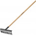 Садовые грабли GRINDA GS-12 WOOD 385 х 95 х 1300 мм 12 витых зубцов деревянный черенок