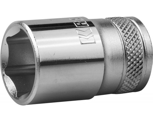 Торцовая головка KRAFTOOL ″INDUSTRIE QUALITAT″, Cr-V, FLANK, хромосатинированная, 1/2″, 17 мм