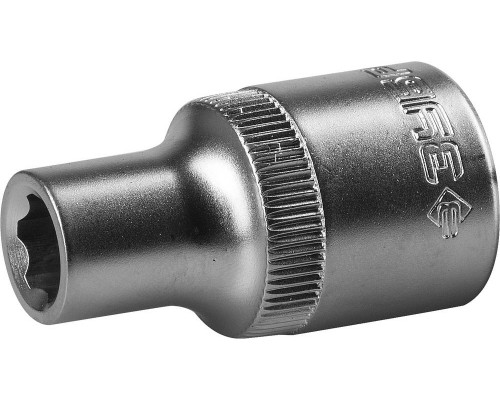 Торцовая головка ЗУБР ″Мастер″ (1/2″), Cr-V, SUPER LOCK, хроматированное покрытие, 8 мм