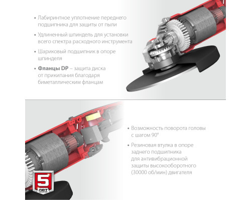 УШМ ЗУБР, УШМ-180-2005 п, 180 мм, 2000 Вт