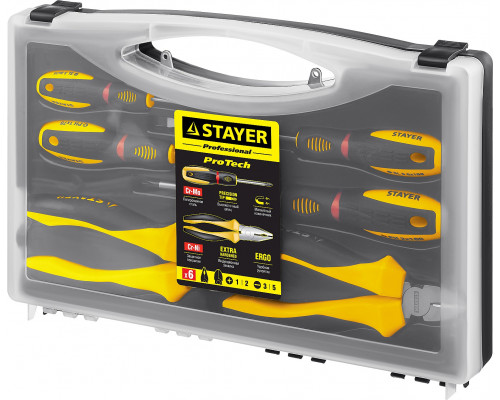 STAYER HERCULES набор губцевого инструмента с отвертками