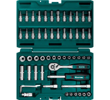 KRAFTOOL X-Drive, 57 предм., (1/4″), универсальный набор инструмента (27885-H57)