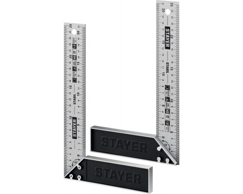 STAYER 250 мм, столярный угольник, Professional (3431-25)