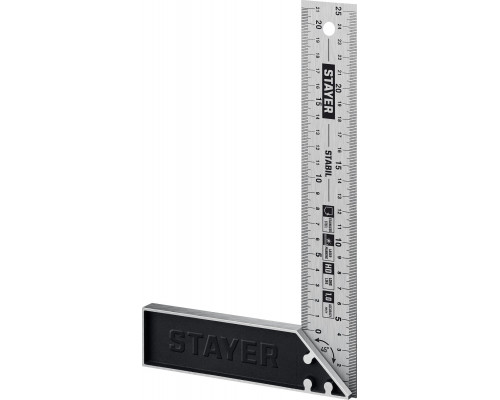 STAYER 250 мм, столярный угольник, Professional (3431-25)