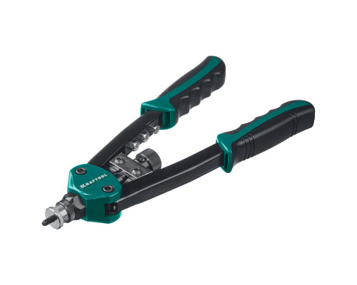 KRAFTOOL Combo2-M10 комбинированный компактный двуручный заклепочник в кейсе