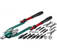 KRAFTOOL Combo3-M12 комбинированный заклепочник складной в кейсе