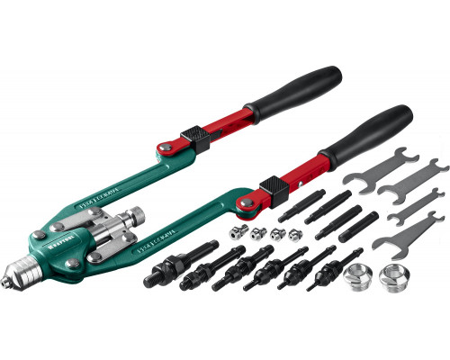 KRAFTOOL Combo3-M12 комбинированный заклепочник складной в кейсе