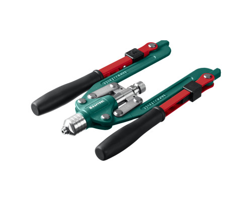 KRAFTOOL Combo3-M12 комбинированный заклепочник складной в кейсе